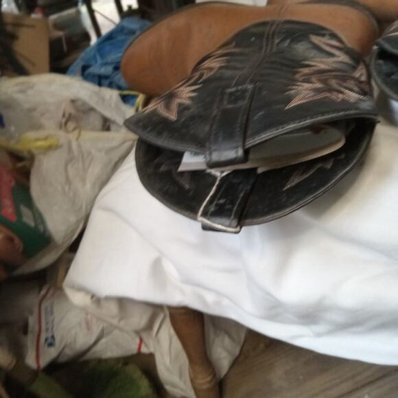 Laredo 4248 Men's Western Boot 2 Tone Brown Embossed 12D - Picture 8 of 12